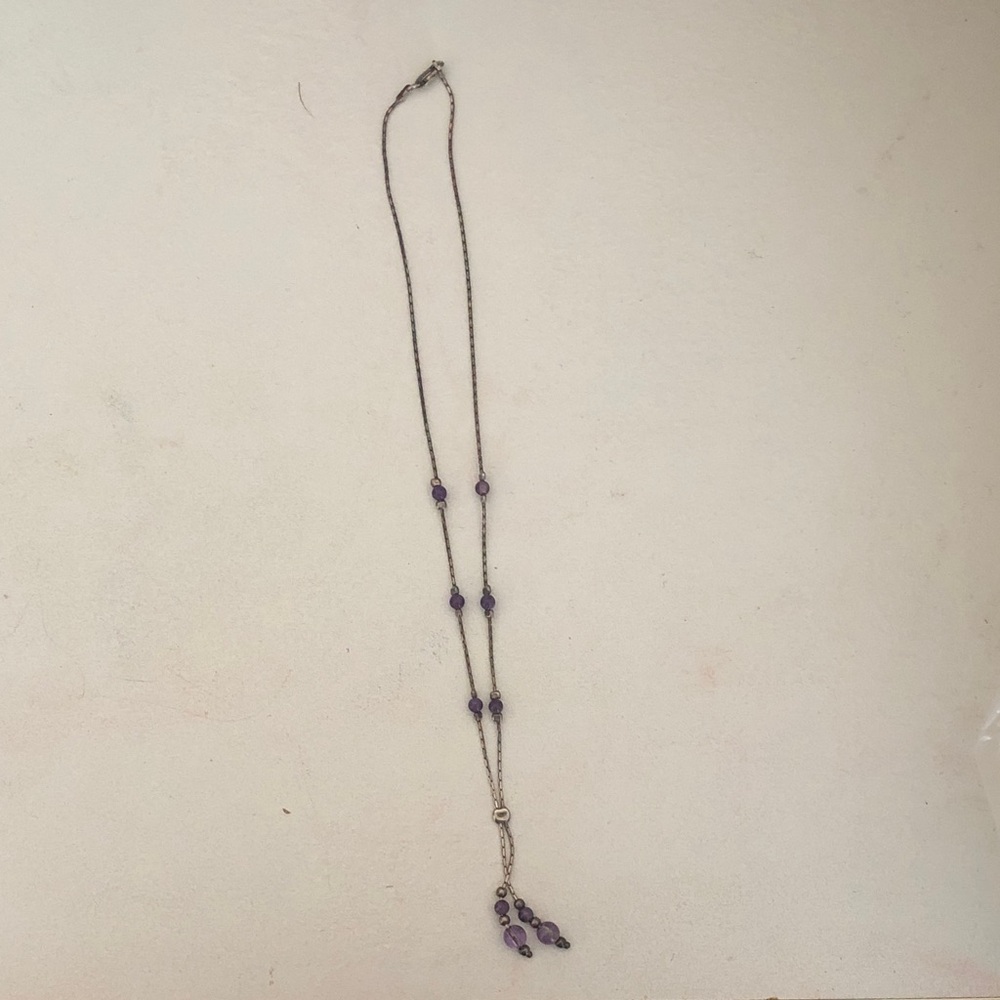 Elegant Purple Beaded Necklace